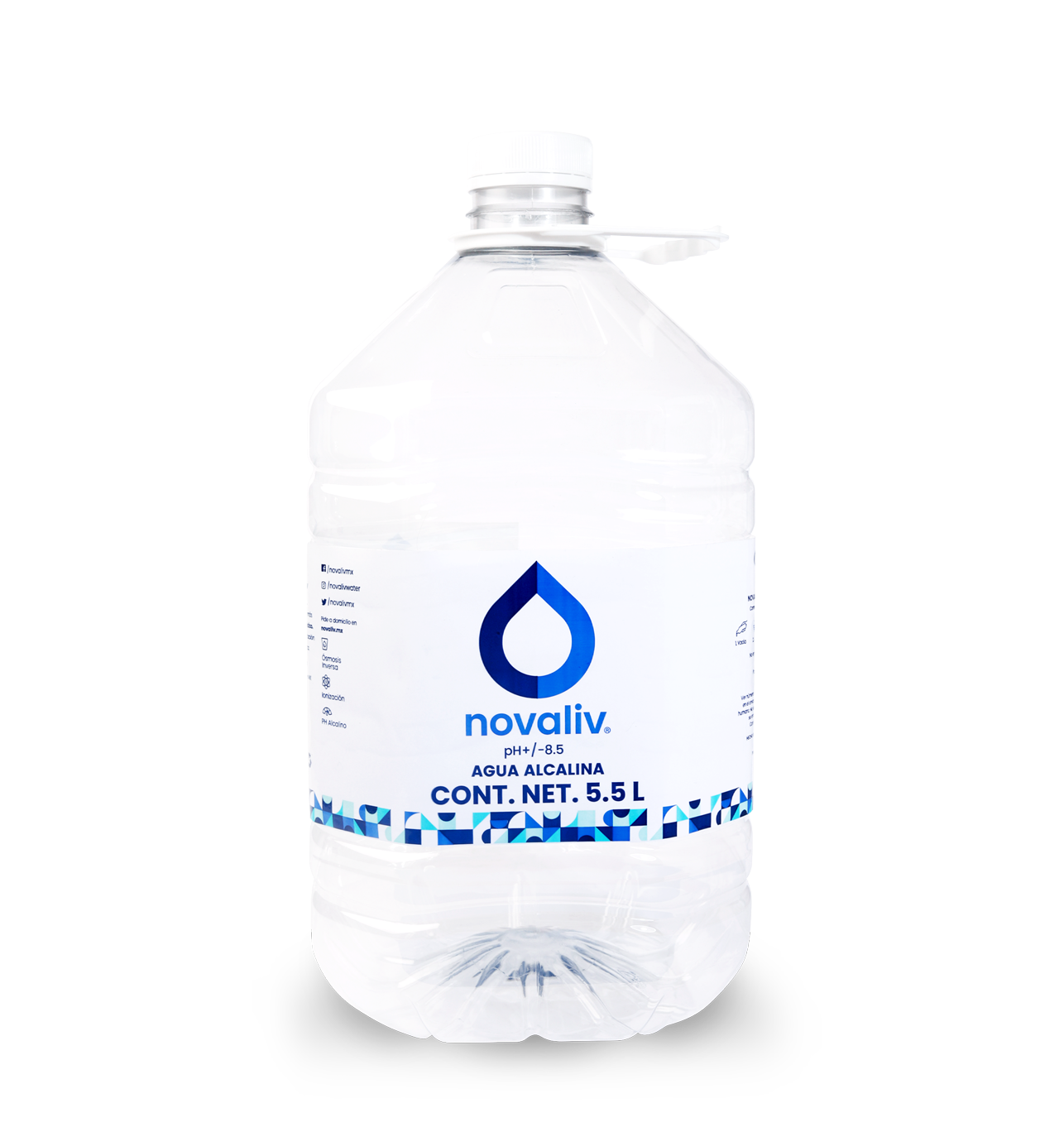 Novaliv Agua Alcalina 5.5 L (SOLO ENVÍOS EN MONTERREY) - Novaliv